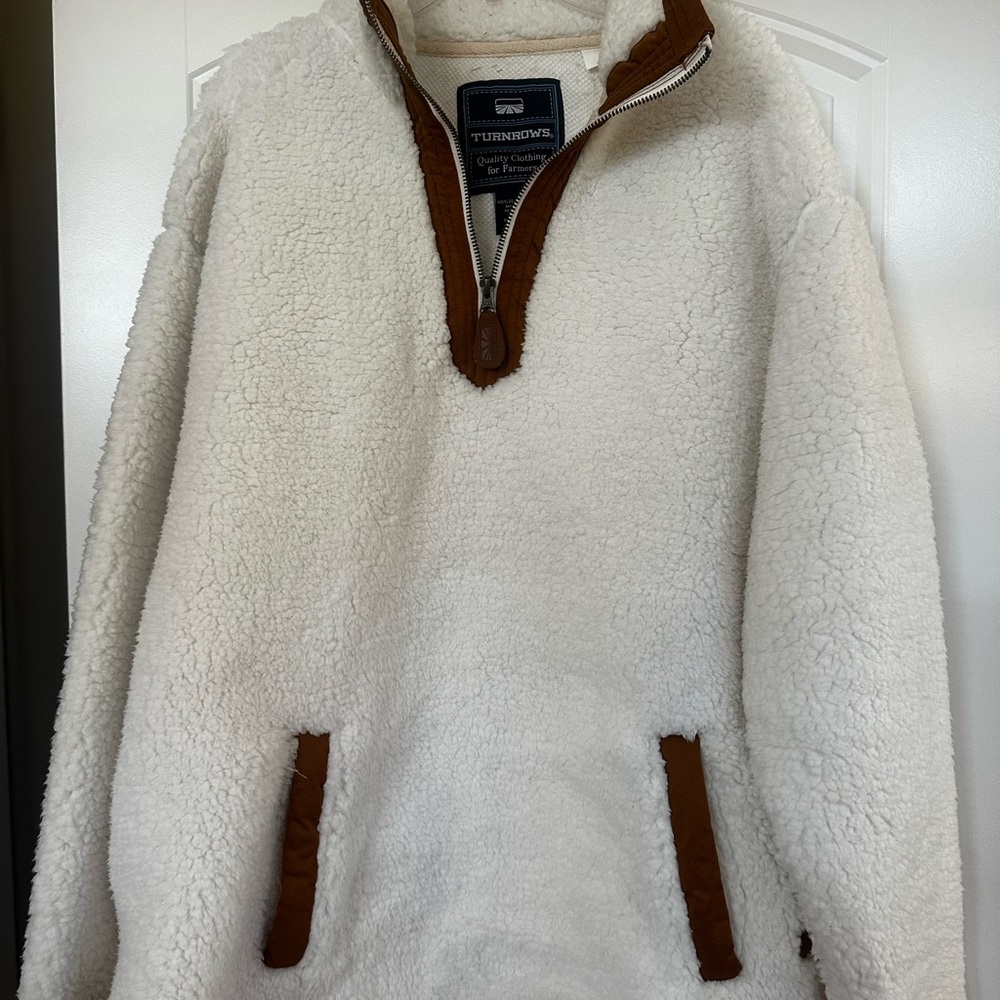 White Sherpa Sweater